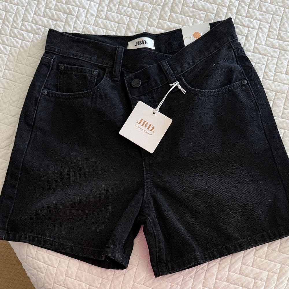 Just Black Dark Denim Jean Shorts